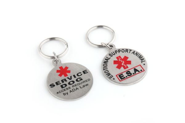 Dog Tag Key Ring