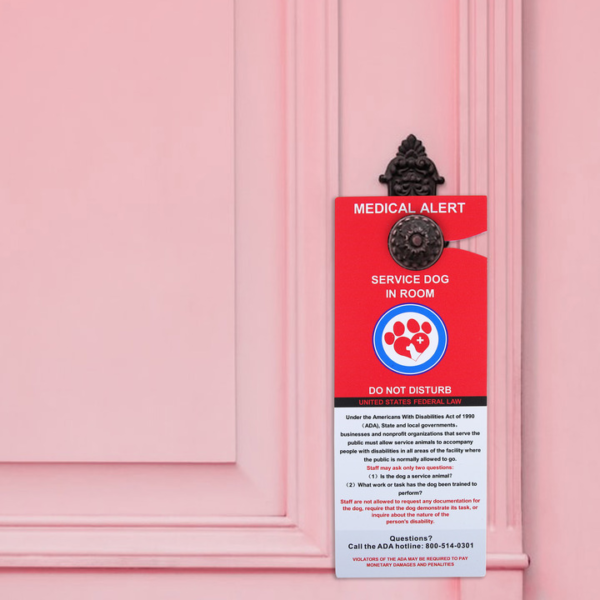 Service Dog "Do Not Disturb" Door Plate - Image 3